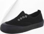 888 lage sneaker schoenen sier gaten zwart - Thumbnail 2