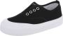 888 lage sneaker schoenen sier gaten zwart wit - Thumbnail 3
