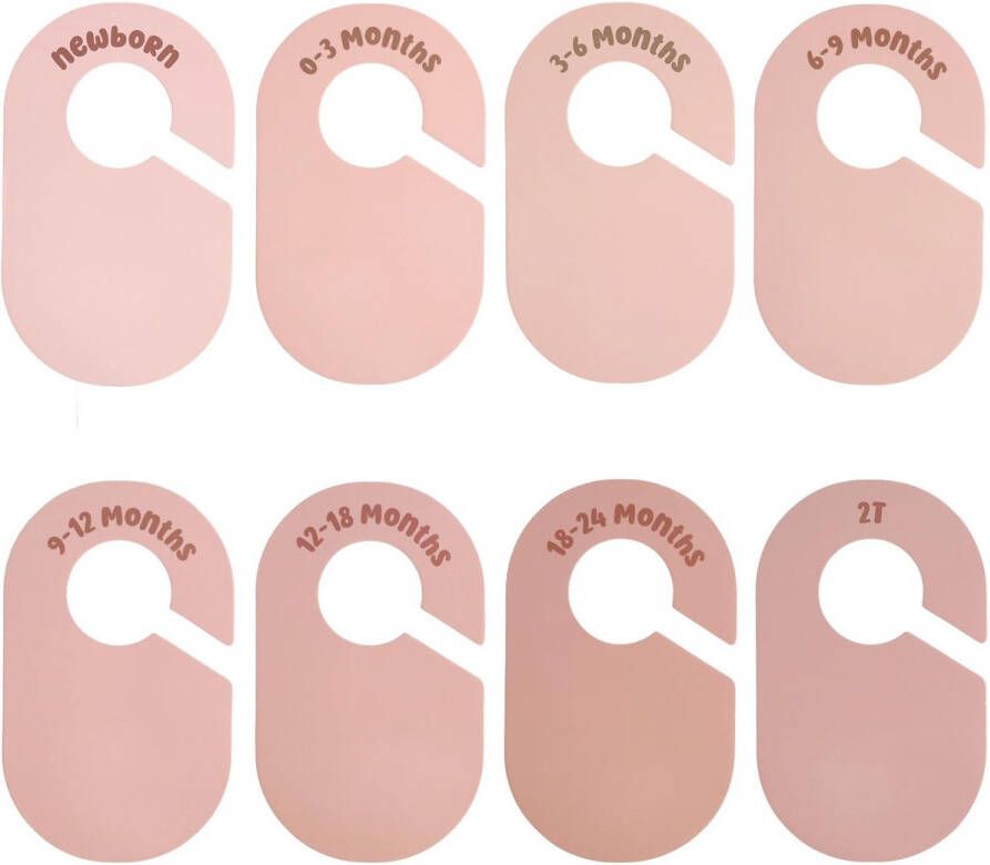 8st Dubbelzijdig Baby Kleding Maatverdelers Draagbaar Babykast Organizer Neutraal Kast Maatverdelers voor Baby Garderobe Organisatie