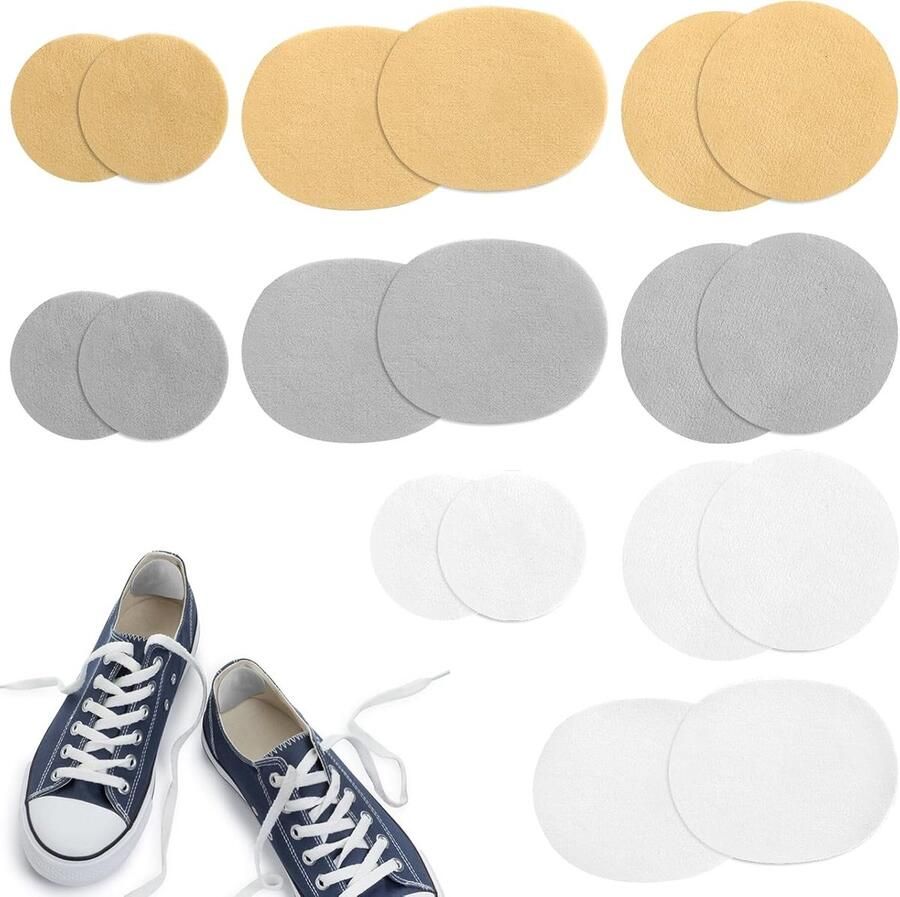 9 Paar Mesh Schoenreparatie Patches Heelpatches Plakbare Reparatie voor Sneaker Gaten en Sleuven