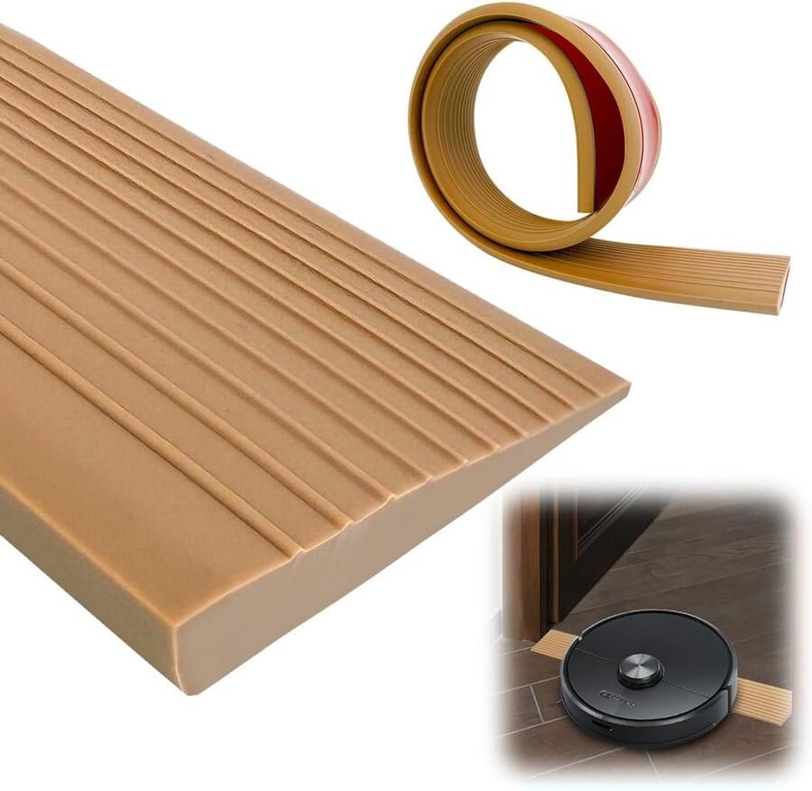 90x5x deurdrempelhellingen drempelhulp PVC rolstoelhelling antislip oppervlak rubberen helling oprijhelling drempelhulp voor rollator of e-scooter rolstoel kinderwagen