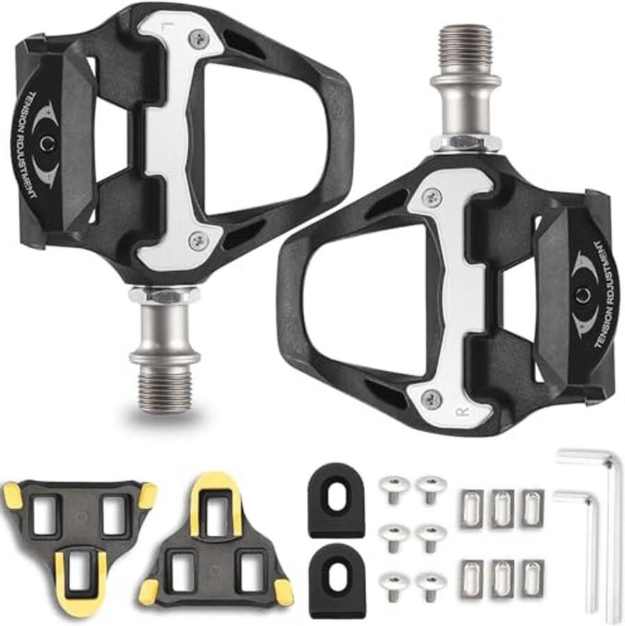 9 16 inch Clipless Pedalen Compatibel met SPD SL-Systeem voor Fietsen MTB en Spinning
