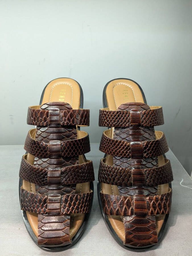 A Brand Footwear Heren Sandalen Mannen Sandalen 100% Echt Leer Romeinse Stijl Cognac Bruin