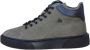 A Brand Footwear Heren Schoenen Heren Sneakers Hoge Sneakers Suède Leer Groen - Thumbnail 2