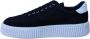 A Brand Footwear Heren Schoenen Heren Sneakers Suède Leer Donker Blauw - Thumbnail 2