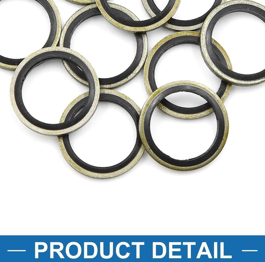 ABSOPRO Olieaftapsluitringen voor auto's olieaftapschroeven 16 mm O.D. 22 mm stuks