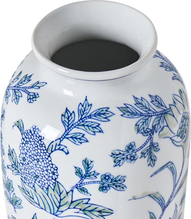 Accessoire decoratief porselein wit met blauw Guadix