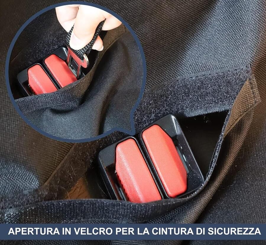 Accessori Lupex Universele autohoes voor hond en kat 2-in-1 137 x auto en SUV hangmatbescherming voor stoelen en kofferbak Oxford zwart waterdicht krasbestendig