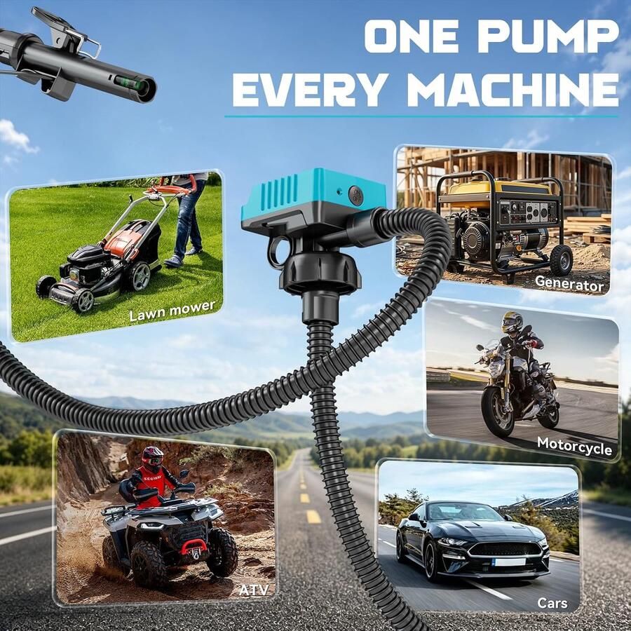 Accu-dieselpomp 14 l min met autostop compatibel met Makita V