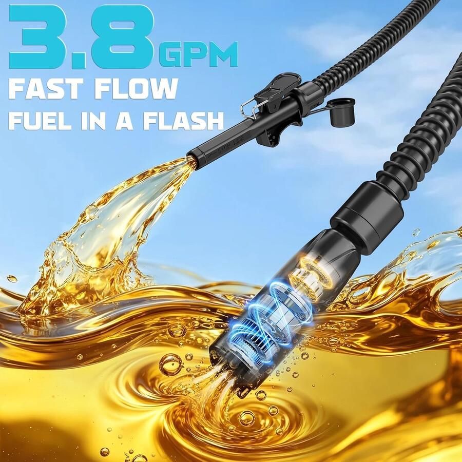 Accu-dieselpomp 14 l min met autostop compatibel met Makita V - Foto 2