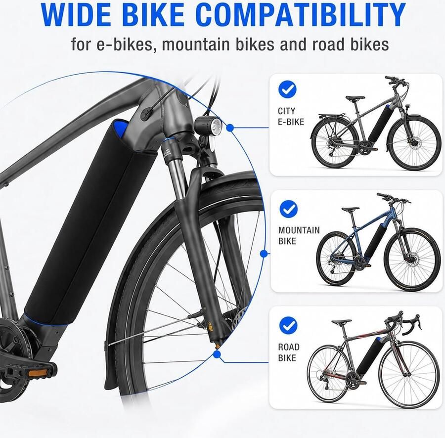 Accubeschermhoes accessoires voor elektrische fietsen