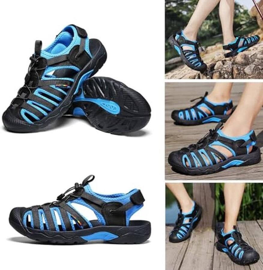Ademende Antislip Zomerse Sandalen voor Heren Comfortabele Trekking- en Strandsandalen
