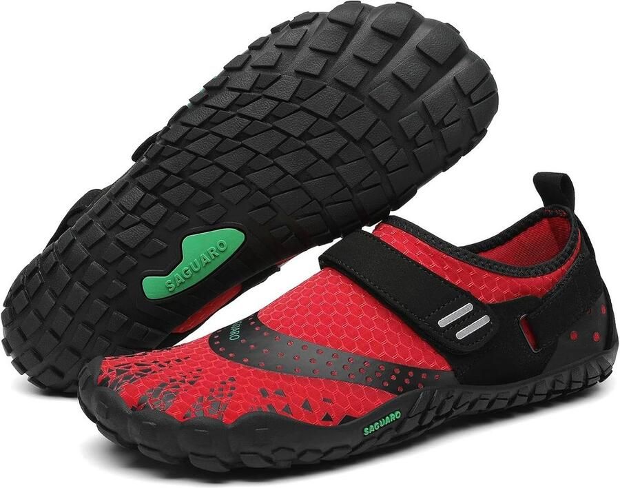 Ade de Barefoot Trailrunningschoenen met Brede Teen voor en Antislip