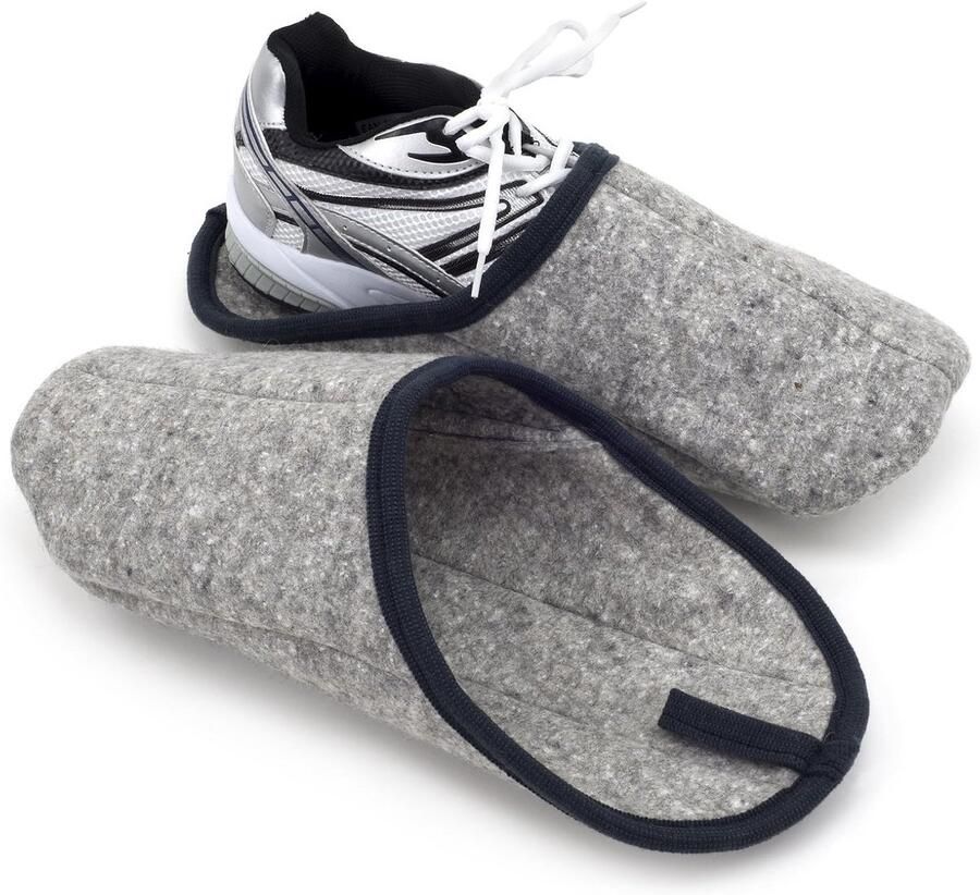 Ade de Biologisch Vilten Pantoffels van 100% Sc wol Warme Huissloffen met Dikke Zool