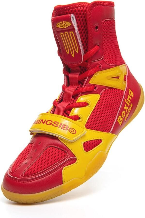 Ademende Boksschoenen voor Heren Lichtgewicht en Comfortabel voor Vechtsporten