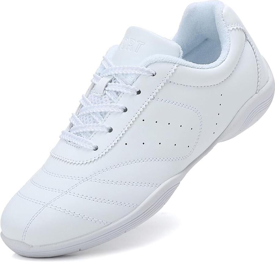 Ademende Cheerleading Schoenen Wit 32 EU Lichtgewicht en Ademend Voor Meisjes en Vrouwen