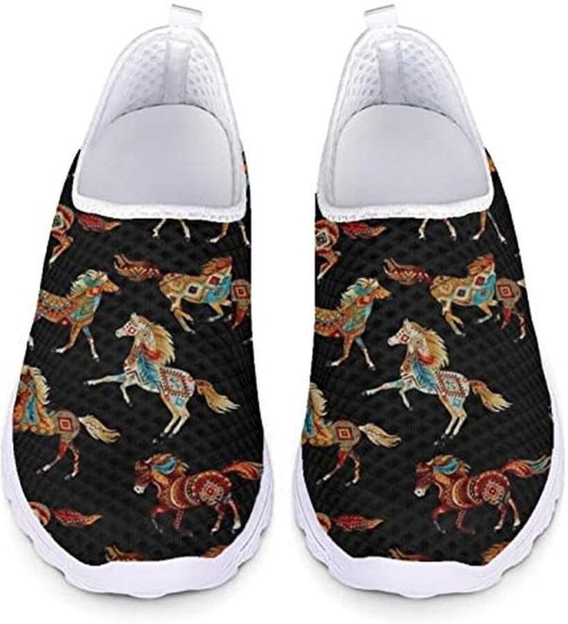 Ademende Dames Sneakers Lichtgewicht Mesh Slip-On Loafers voor Training en Vrije Tijd