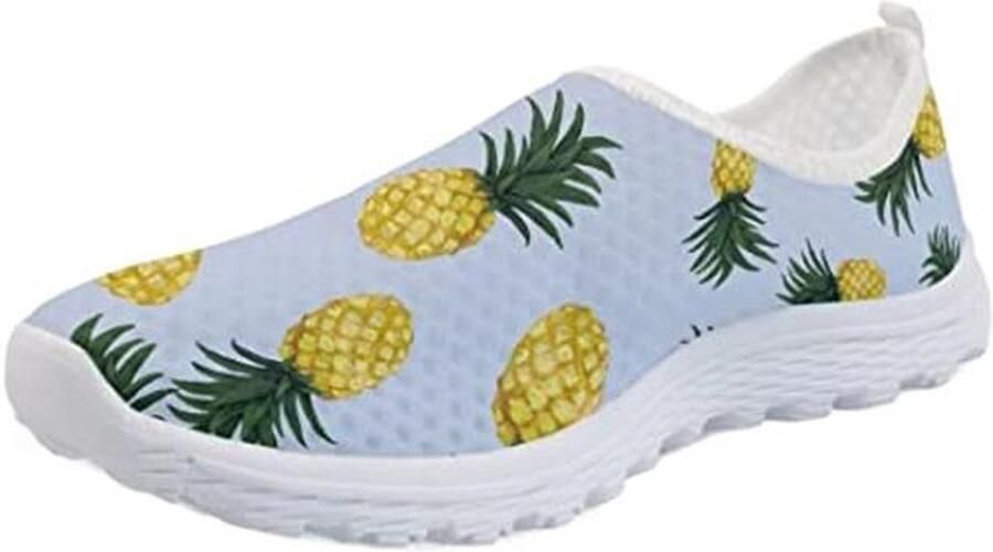 Ademende Dames Sneakers Slip On Loafers Lichtgewicht Mesh Trainingschoenen