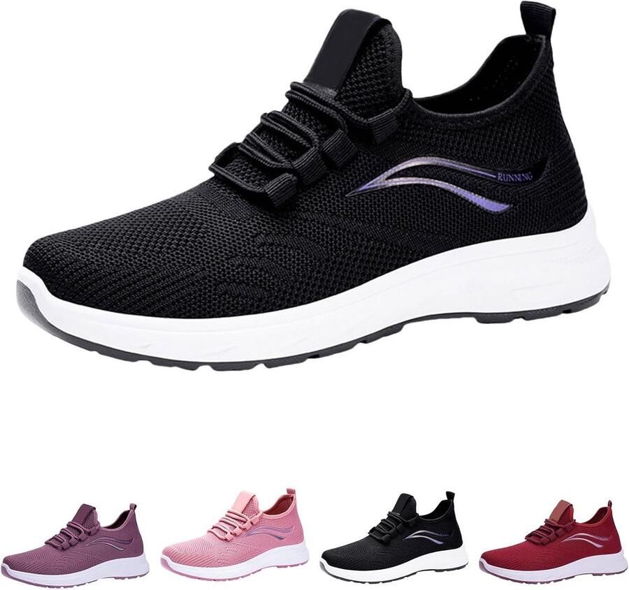 Ademende en Lichte Hardloopschoenen voor Dames Comfortabele Sportschoenen voor Fitness en Joggen