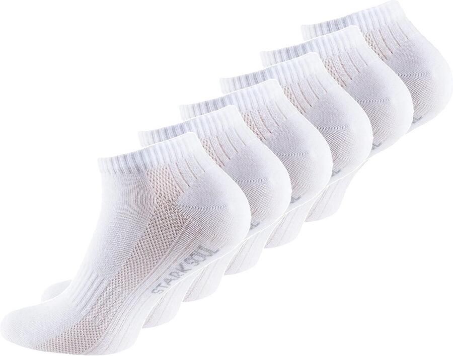 Ade de enkelsokken voor en 6 paar sportsokken met antislip voor training en hardlopen
