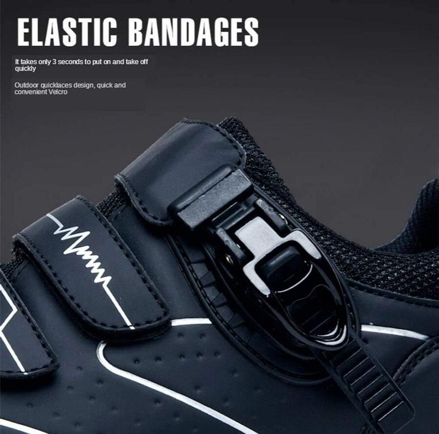 Ade de fietsschoenen met antislipzool en reflecterende strepen