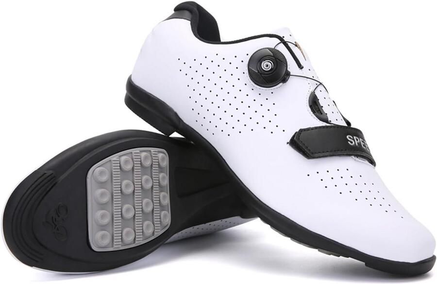 Ade de Fietsschoenen met Rubberen Zool voor Racefiets en Mountainbike zonder Schoenplaatjes