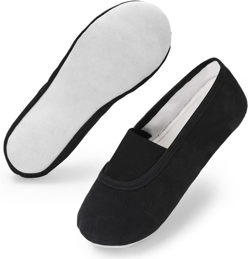 Ade de Gymnastiekschoenen voor Kinderen Unisex Sport Sneakers met Brede Elastische Band Comfortabele Leren Buitenschoenen