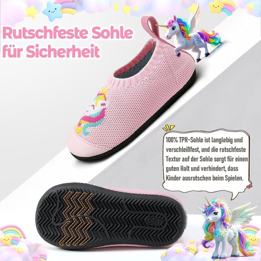 Ade de Gymnastiekslippers voor Kinderen en Antislip Bareschoenen voor Peuters en Kleuters