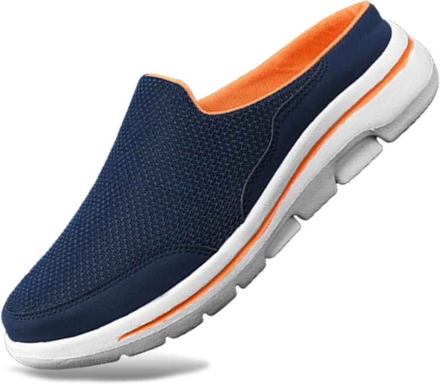 Ademende Heren Pantoffels Buiten Muiltjes met Anti-slip Zool Comfortabele Instapschoenen