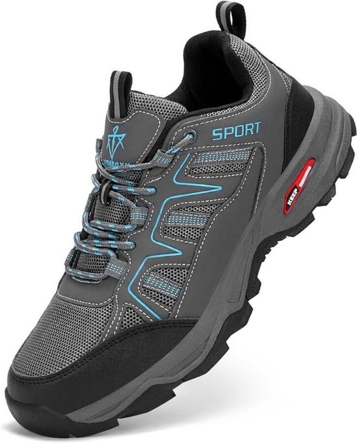 Ademende heren wandelschoenen lichtgewicht antislip trekkingschoenen voor outdoor en trailrunning
