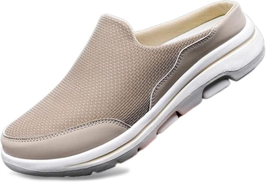 Ademende Herenpantoffels Outdoor Muilezels met Mesh Bovenwerk