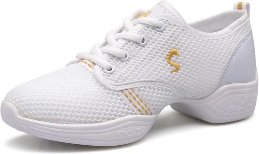 Ademende Jazz Dansschoenen Dames Lichtgewicht Sportschoenen voor Zumba Aerobics en Training