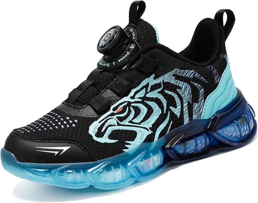 Ademende Jongens Tennisschoenen 2024 Tijger Motief Loopschoenen voor Kinderen