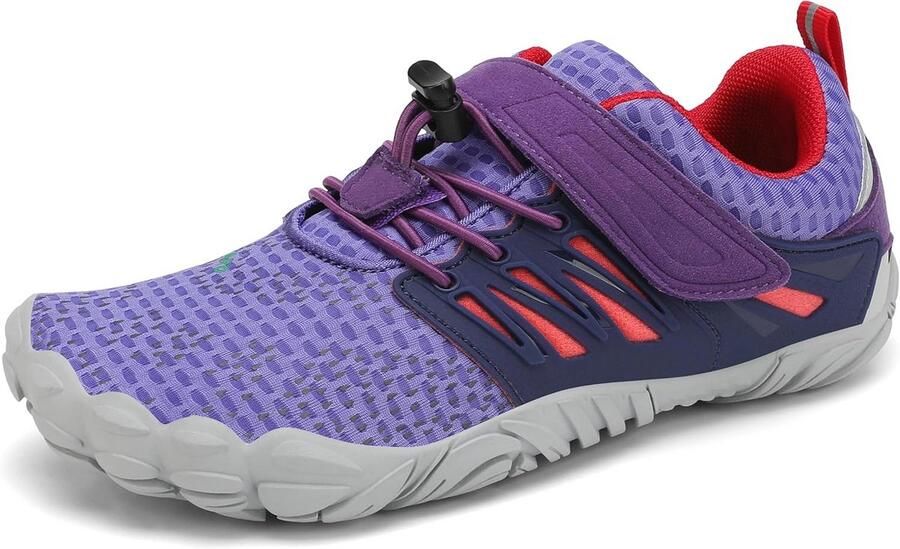 Flexibele Barefoot Sneakers voor Kinderen Lage Sneaker Paars