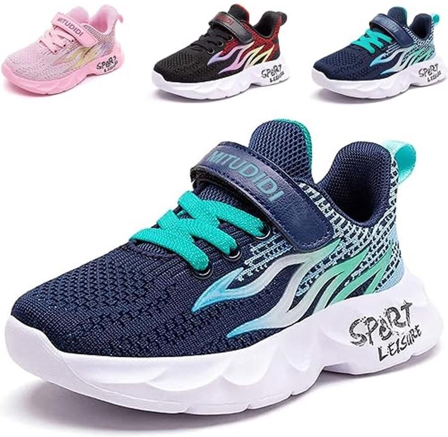 Ade de Kinderschoenen Unisex Sneakers voor en Lichtgewicht Sportschoenen Hardloopschoenen en Indoorschoenen