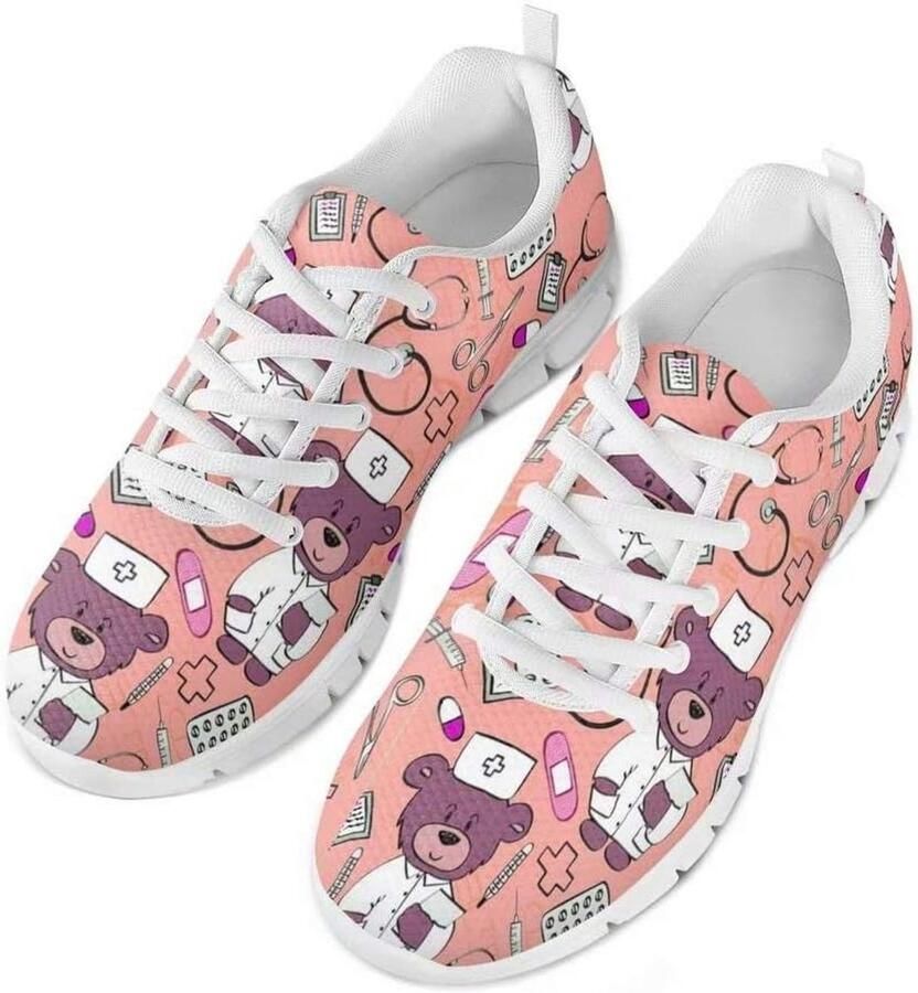 Ade de Lage Sneakers voor en Lichte Sportschoenen met Mesh