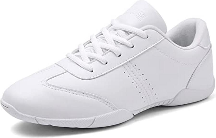 Ademende Lichtgewicht Dames Cheerleading Schoenen Wit Perfect voor Dans Fitness Gymnastiek en Yoga