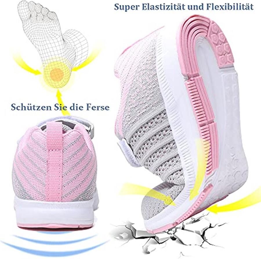 Ademende Lichtgewicht Unisex Kindersneakers Antislip Casuale Schoenen voor Buiten en Sport
