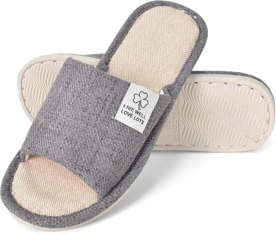 Ade de Linnen Slippers Comfort voor Thuis & Gasten