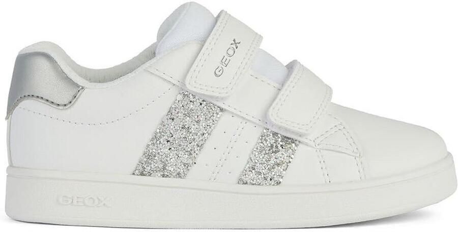 Ademende Meisjes Sneakers Wit Zilver Casual Sportschoenen