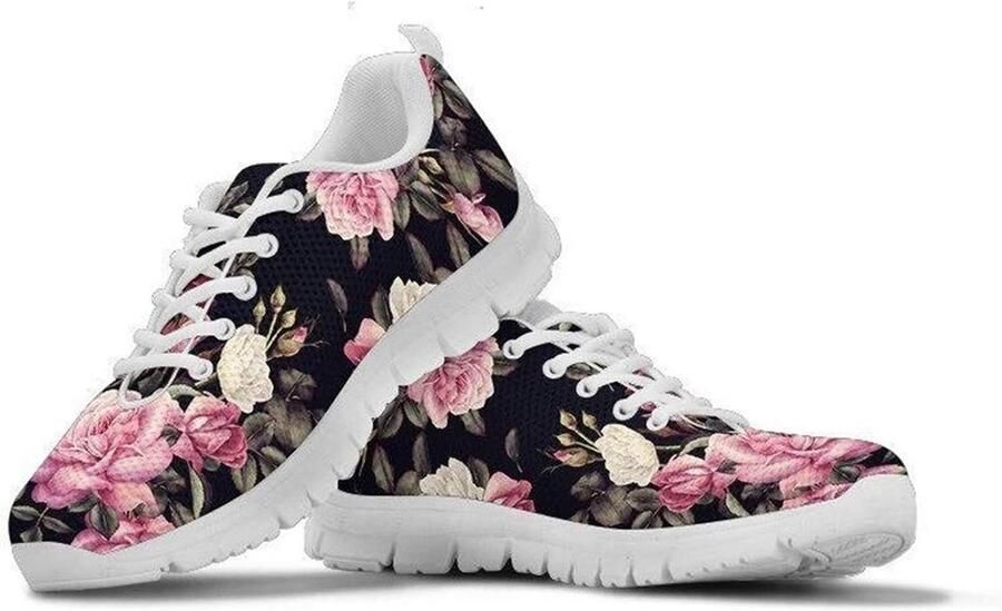 Ademende Mesh Loopschoenen Dames Lichte Sportsneakers voor Joggen en Casual Gebruik