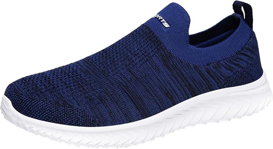 Ademende Mesh Slip-On Sneakers voor Heren Lichte Comfort Sportschoenen