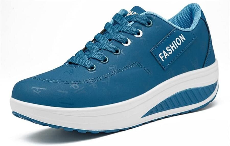 Ademende Mesh Sneakers Dames met Wedge en Dikkere Zool voor Comfortabel Lopen