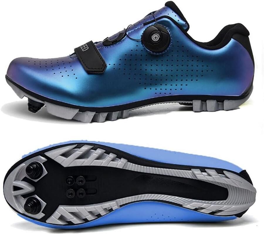 Ade de MTB Schoen Wegfietsschoen met SPD Schoenplaatjes voor en