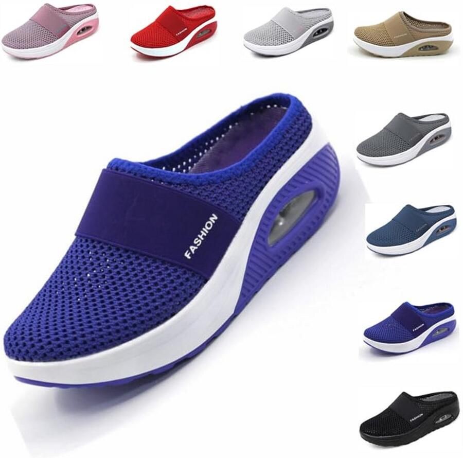 Ademende Orthopedische Wandelschoenen voor Dames Comfortabele en Modieuze Slip-On Sandalen met Luchtkussen