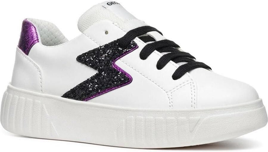 Zwarte meisjes sneakers met ademend comfort