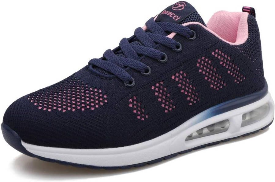 Ademende Sportschoenen Dames Hardloopschoenen en Veterschoenen voor Outdoor Joggen