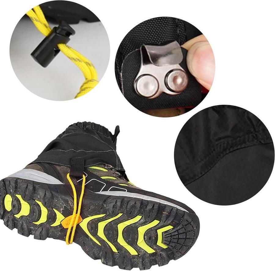 Ademende Trailrunning Schoenen met Waterdichte en Zandbestendige Beenbescherming Verstelbare Zolen voor Wandelen Trekking en Fietsen