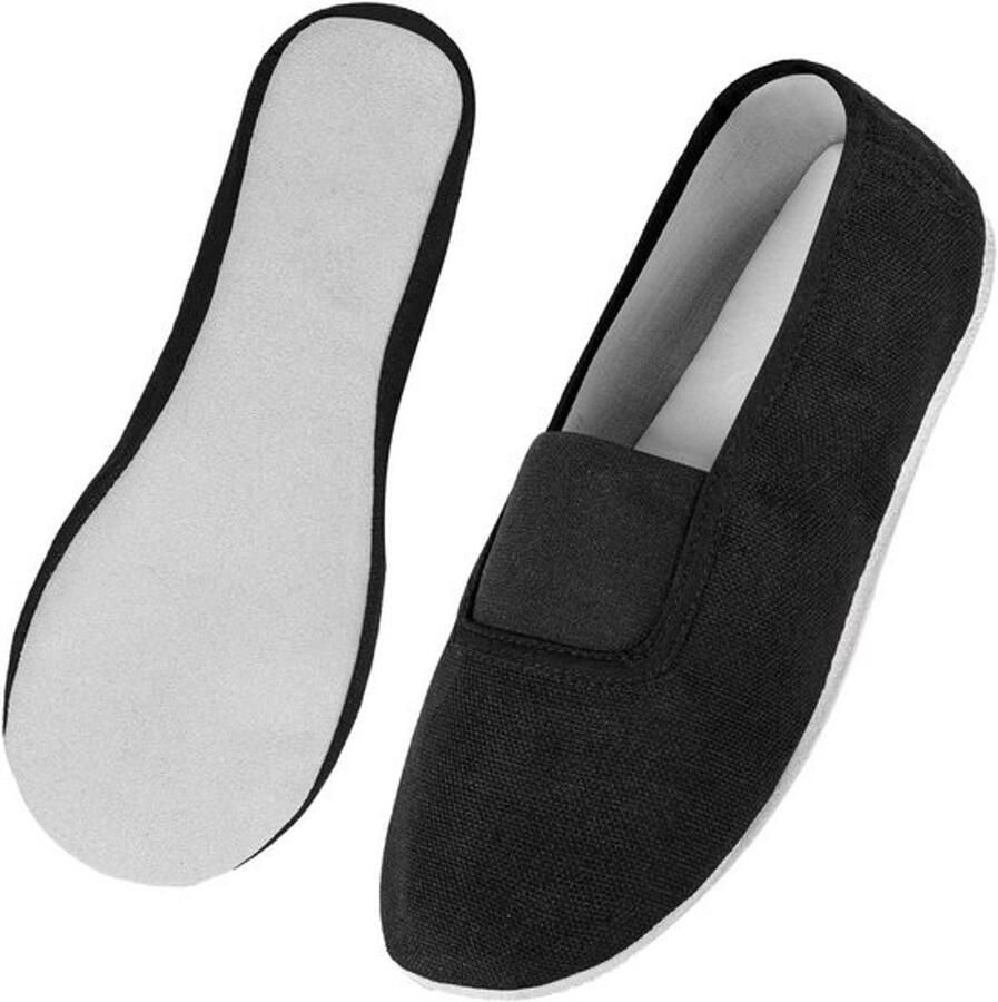 Ade de Turnschoenen van Rundleer voor Kinderen Uniseks Gymnastiekschoenen Zwart