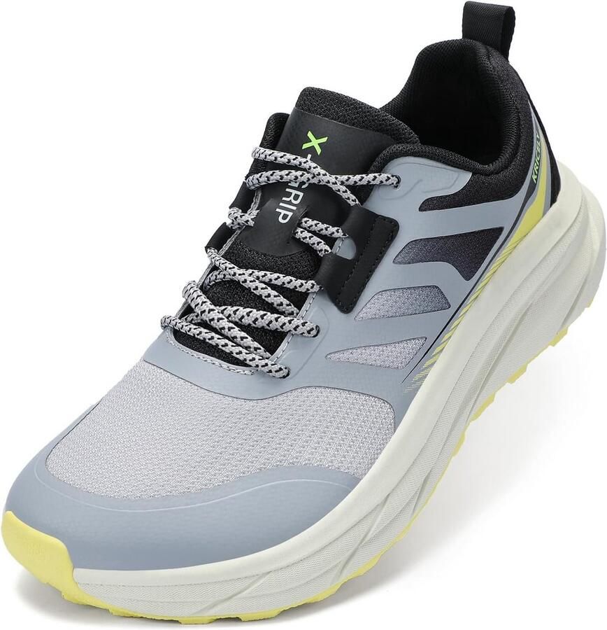 Comfortabele en Ademende Wandelschoenen voor Heren met Brede Pasvorm voor Outdoor Activiteiten